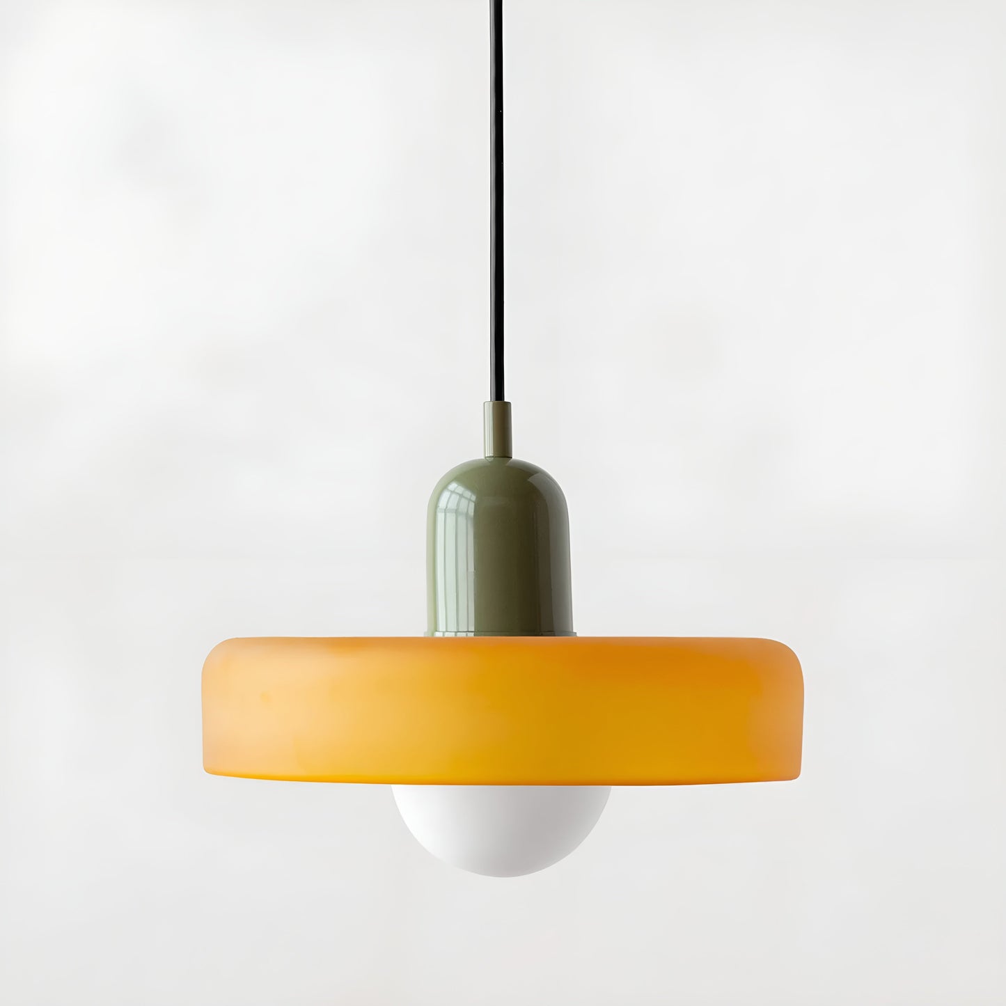 GlampGlow - Suspension luminaire en Verre Ajustable et Colorée, Applique Moderne