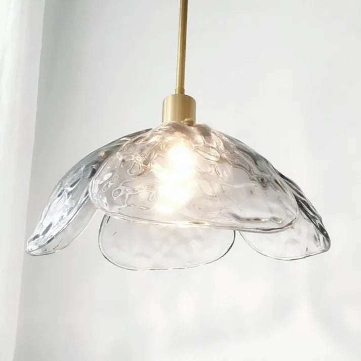 Suspension Fleurie Créative pour Table de Nuit – Éclairage Élégant en Verre pour Chambre et Salon