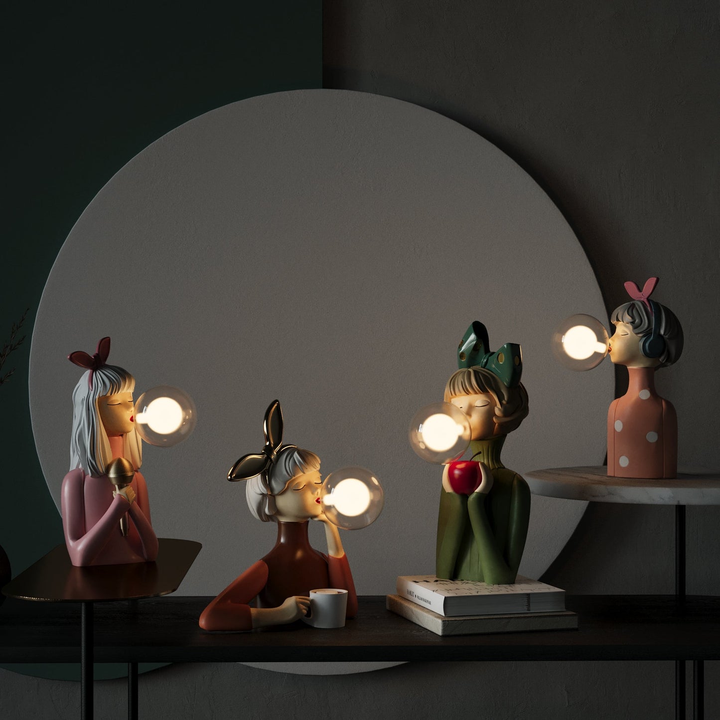 Lampe de Table Artisan Sisters – Élégance Artisanale en Bois et Textile