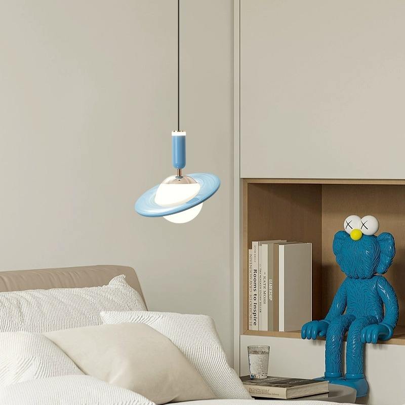 Suspension Saturn Design – Lampe LED Moderne avec Anneaux Ajustables
