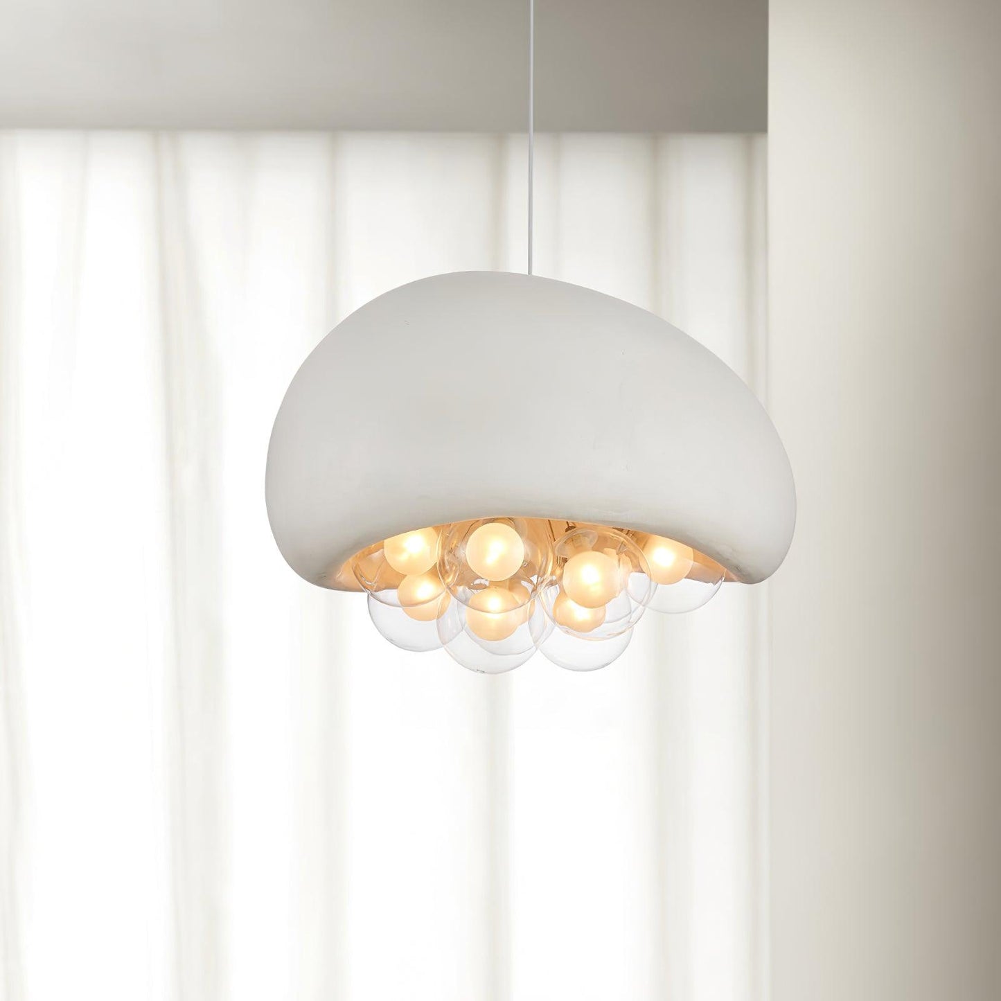 Suspension Khmara Bubbles – Lampe Moderne en Verre et Métal, Design Original