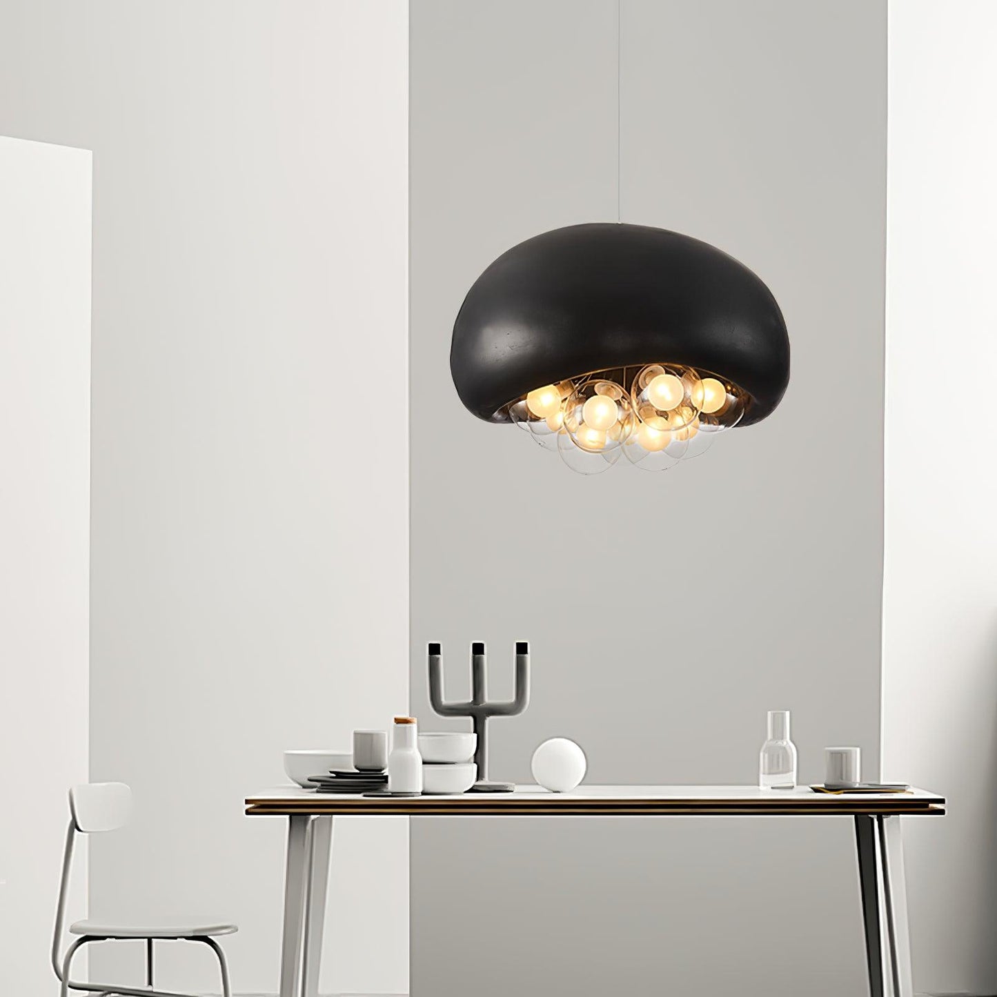 Suspension Khmara Bubbles – Lampe Moderne en Verre et Métal, Design Original