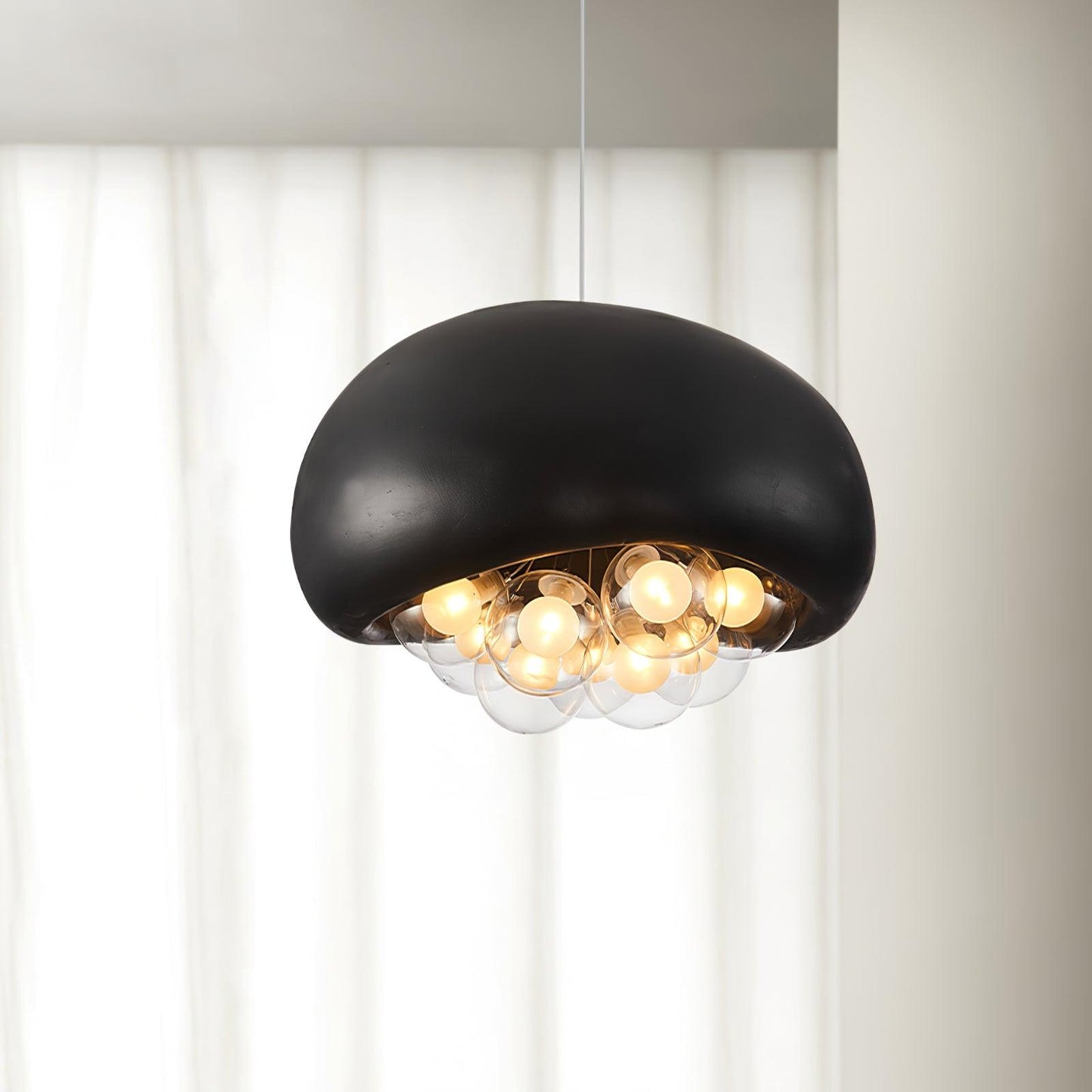Suspension Khmara Bubbles – Lampe Moderne en Verre et Métal, Design Original