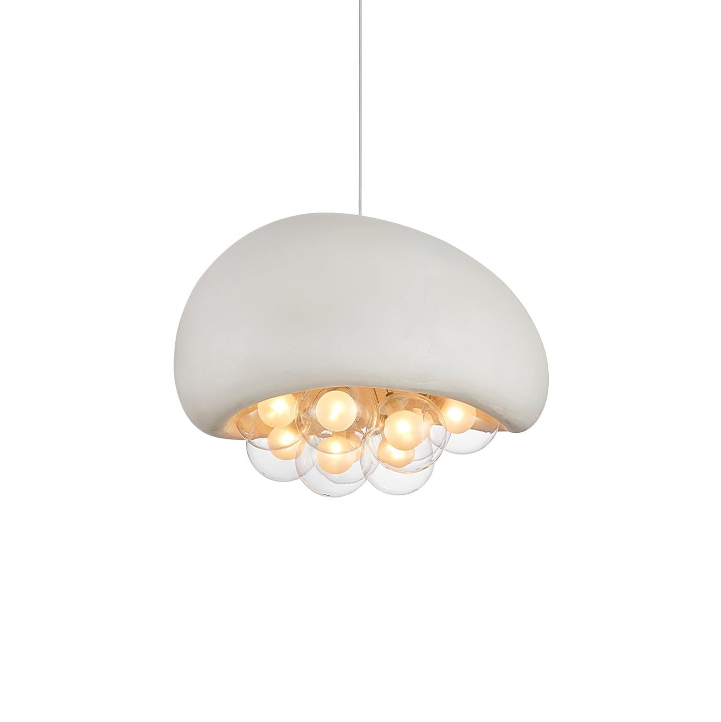 Suspension Khmara Bubbles – Lampe Moderne en Verre et Métal, Design Original