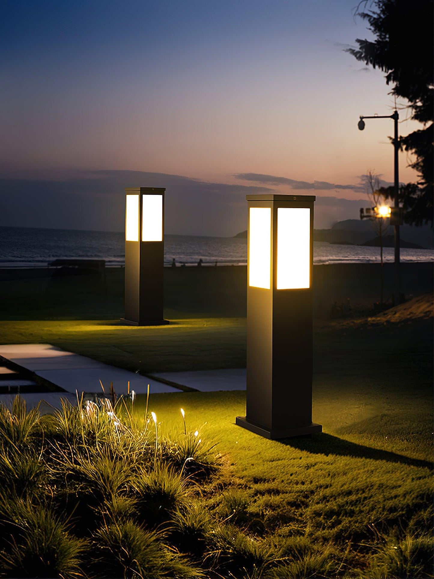 Lampe Extérieure Kuzco Poller – Éclairage Moderne en Aluminium avec LED Intégrée
