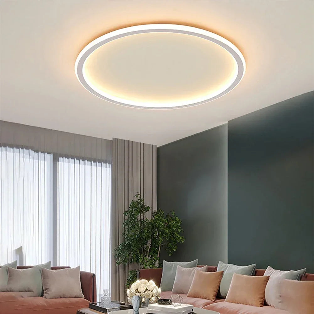 AuroraGlobe Lampe de Plafond LED Scandinave - Design Rond, Éclairage Moderne et Fonctionnel