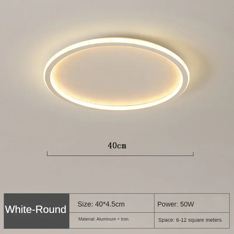 AuroraGlobe Lampe de Plafond LED Scandinave - Design Rond, Éclairage Moderne et Fonctionnel