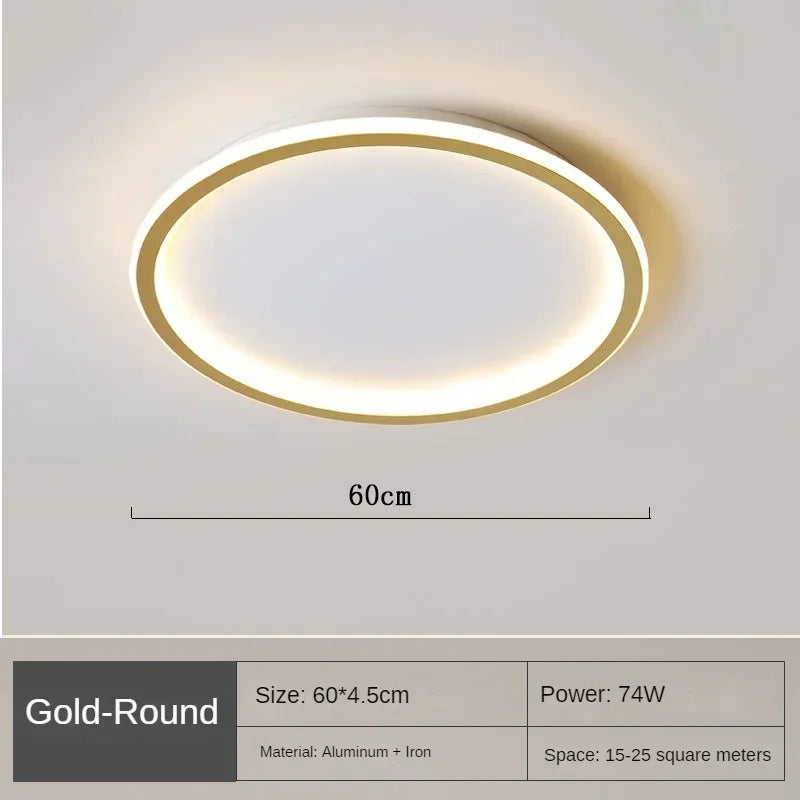 AuroraGlobe Lampe de Plafond LED Scandinave - Design Rond, Éclairage Moderne et Fonctionnel