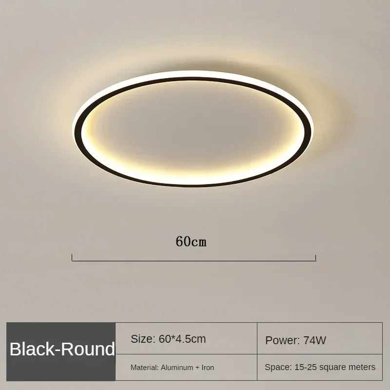 AuroraGlobe Lampe de Plafond LED Scandinave - Design Rond, Éclairage Moderne et Fonctionnel