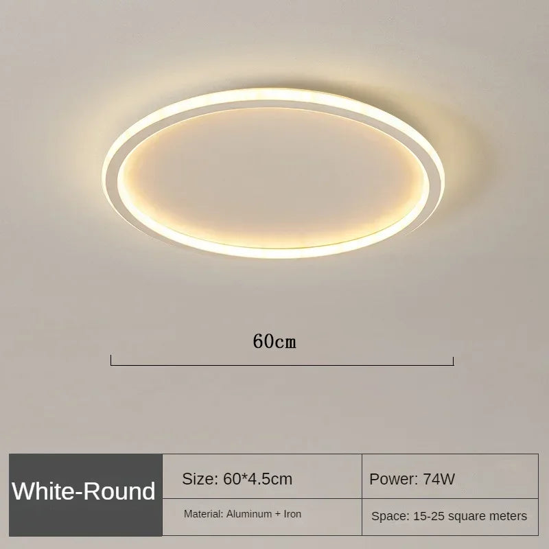 AuroraGlobe Lampe de Plafond LED Scandinave - Design Rond, Éclairage Moderne et Fonctionnel