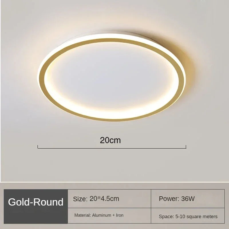 AuroraGlobe Lampe de Plafond LED Scandinave - Design Rond, Éclairage Moderne et Fonctionnel