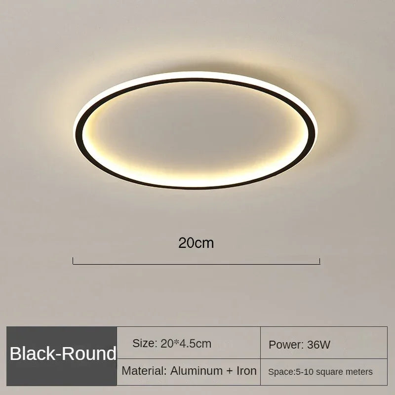 AuroraGlobe Lampe de Plafond LED Scandinave - Design Rond, Éclairage Moderne et Fonctionnel