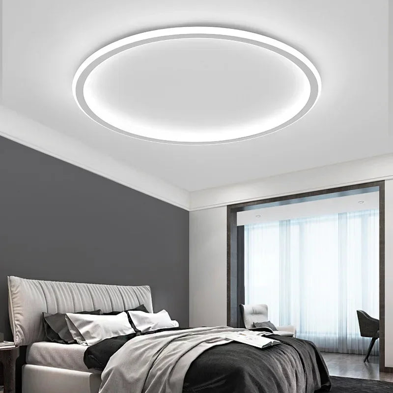 AuroraGlobe Lampe de Plafond LED Scandinave - Design Rond, Éclairage Moderne et Fonctionnel