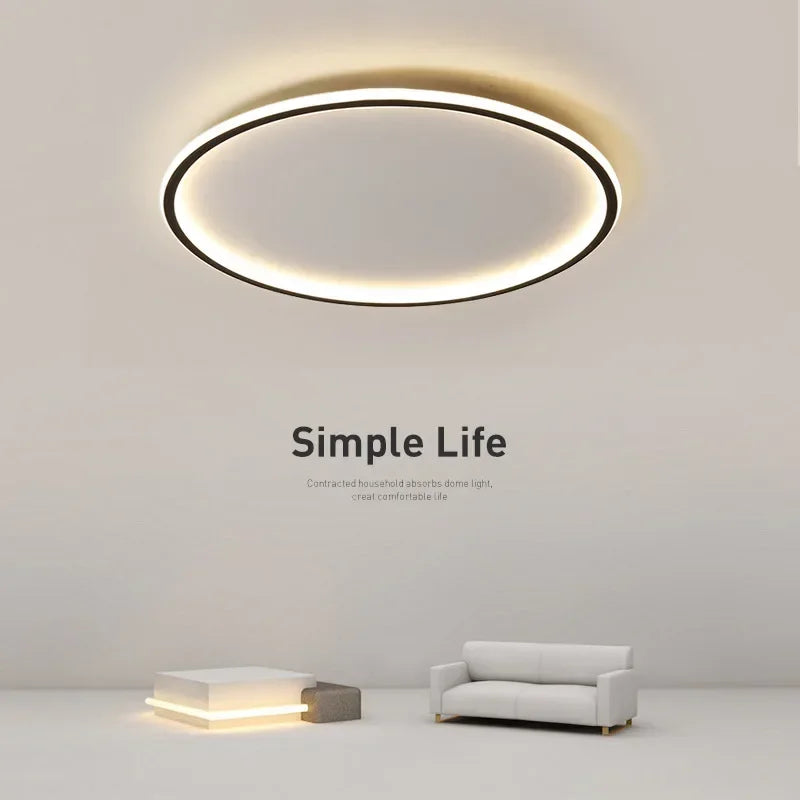 AuroraGlobe Lampe de Plafond LED Scandinave - Design Rond, Éclairage Moderne et Fonctionnel