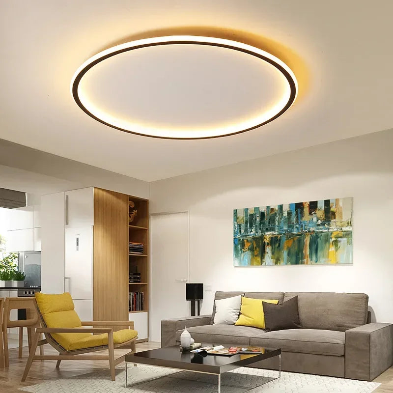 AuroraGlobe Lampe de Plafond LED Scandinave - Design Rond, Éclairage Moderne et Fonctionnel