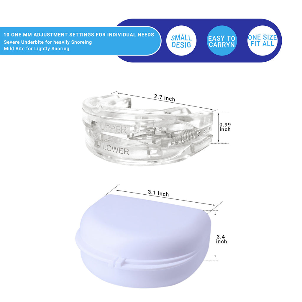 Dispositif Anti-Ronflement SilentForm – Réglable, Confort Optimisé, Solution Efficace pour le Sommeil