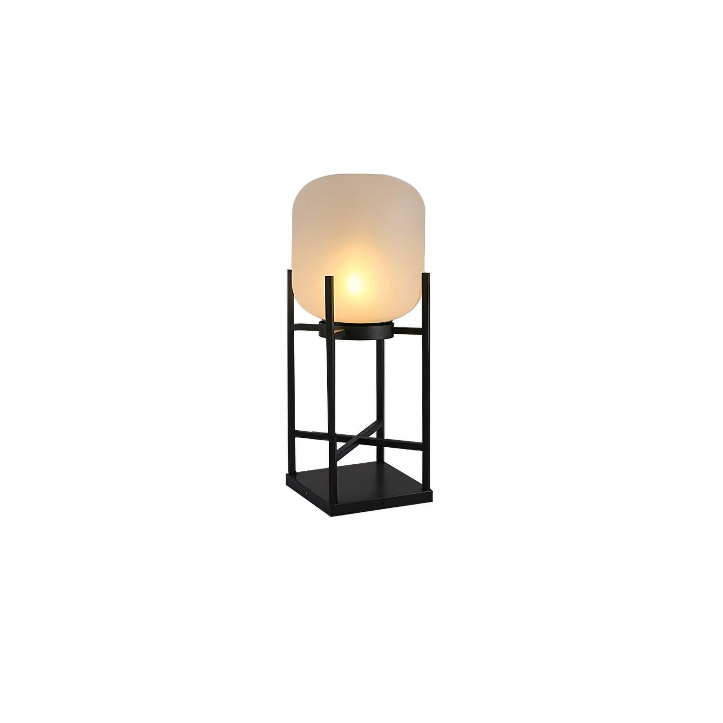 Lampe Solarium Extérieure en Acier Inoxydable et Verre – Éclairage LED Automatique IP65