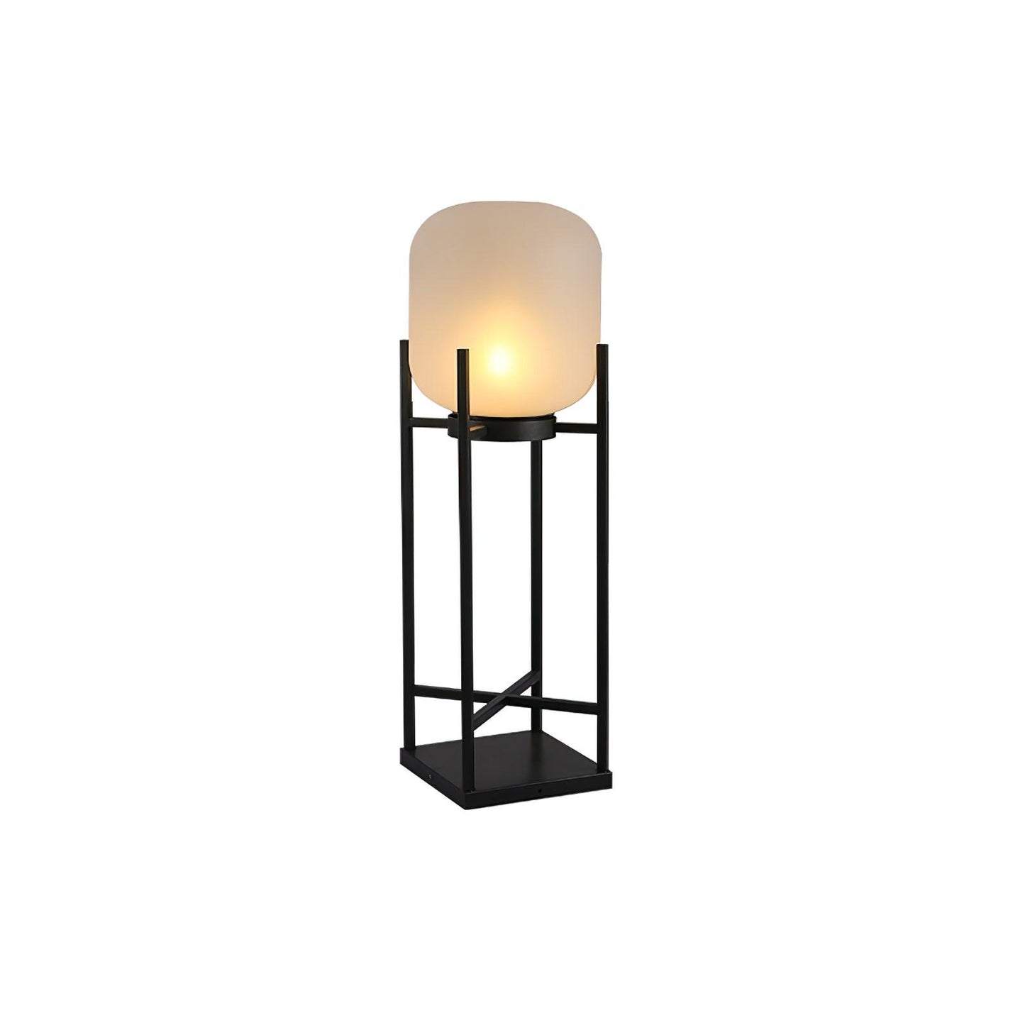 Lampe Solarium Extérieure en Acier Inoxydable et Verre – Éclairage LED Automatique IP65