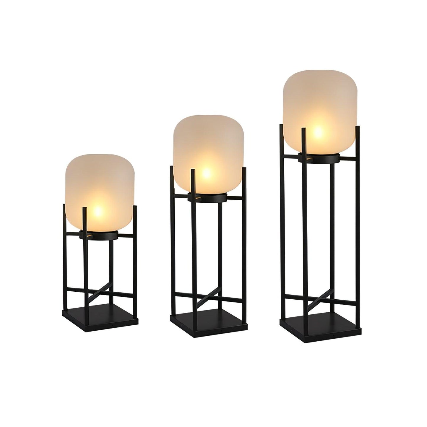 Lampe Solarium Extérieure en Acier Inoxydable et Verre – Éclairage LED Automatique IP65