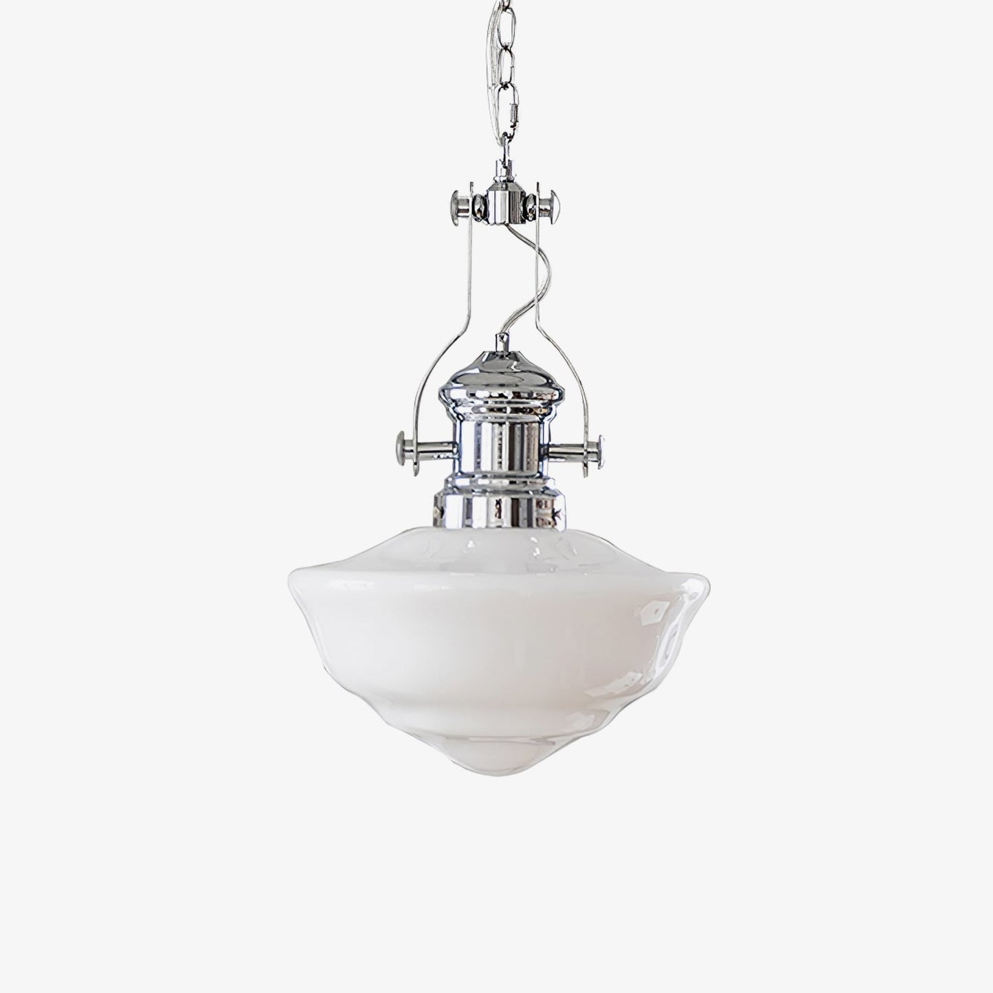 Suspension Lavagna Schoolhouse – Lampe Pendante en Verre et Métal, Design Moderne