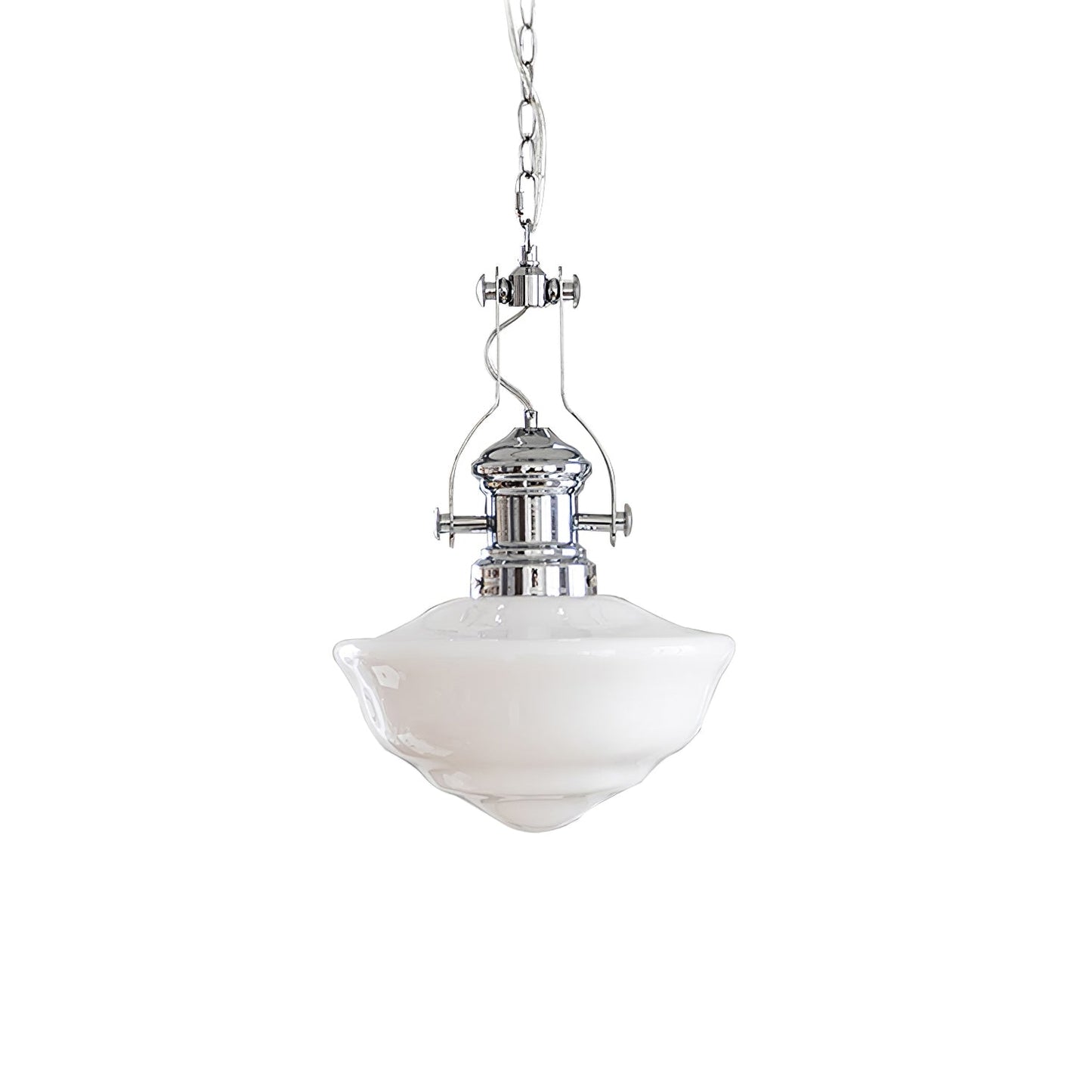 Suspension Lavagna Schoolhouse – Lampe Pendante en Verre et Métal, Design Moderne