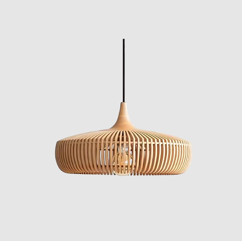 Le Halo du Kyoto – Suspension Lumineuse Japandi Élégante