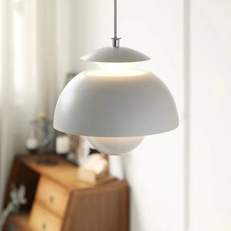 Suspension LED Moderne Nordique - Design Élégant en Forme de Bouton Floral