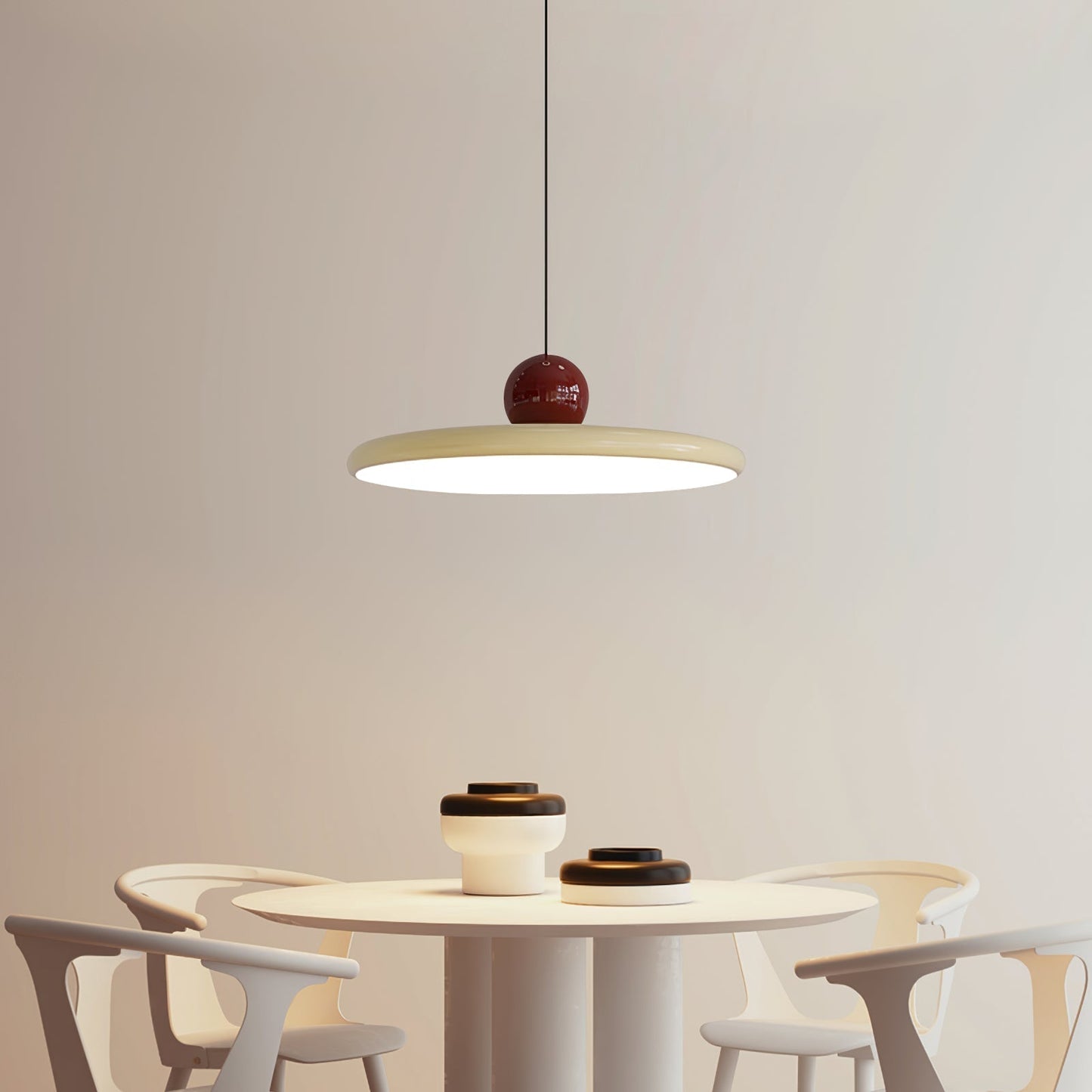Lampe Suspendue Design Minimaliste - Hängelampe LED avec Ajustement de Hauteur et Éclairage Chaud, Neutre ou Froid