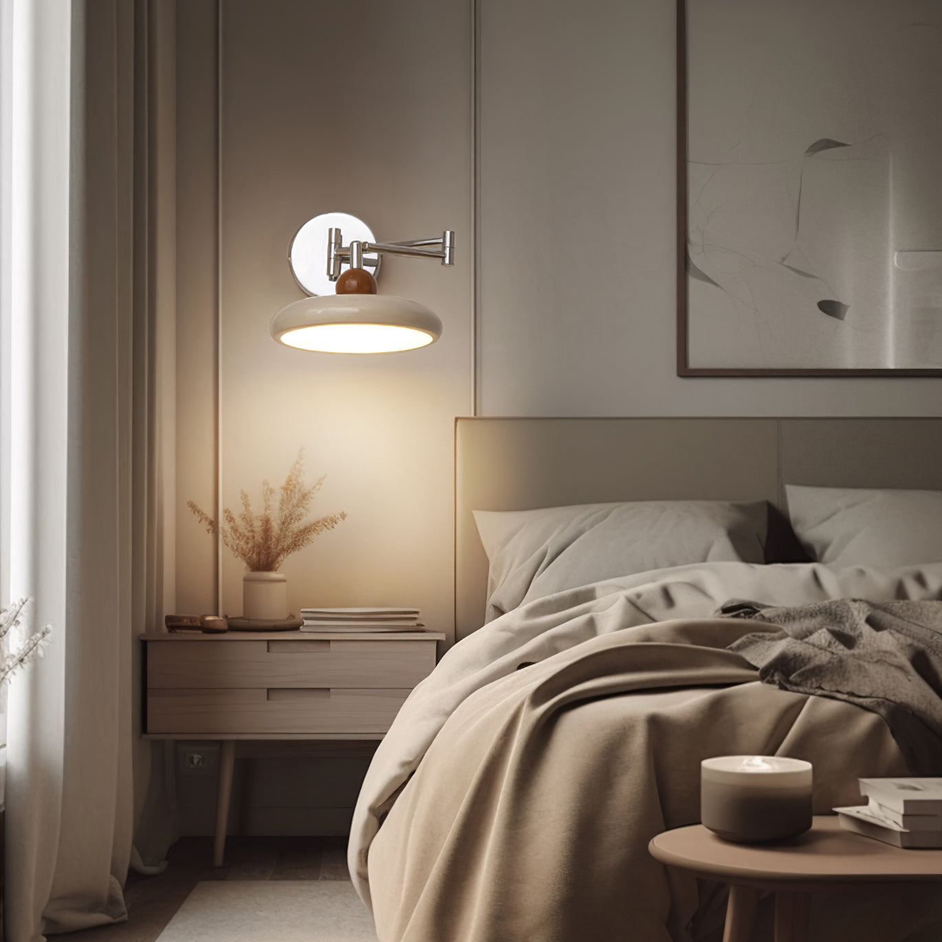 Lampe Murale Swing Arm Lola - Applique Moderne avec Bras Ajustable et LED Intégrée