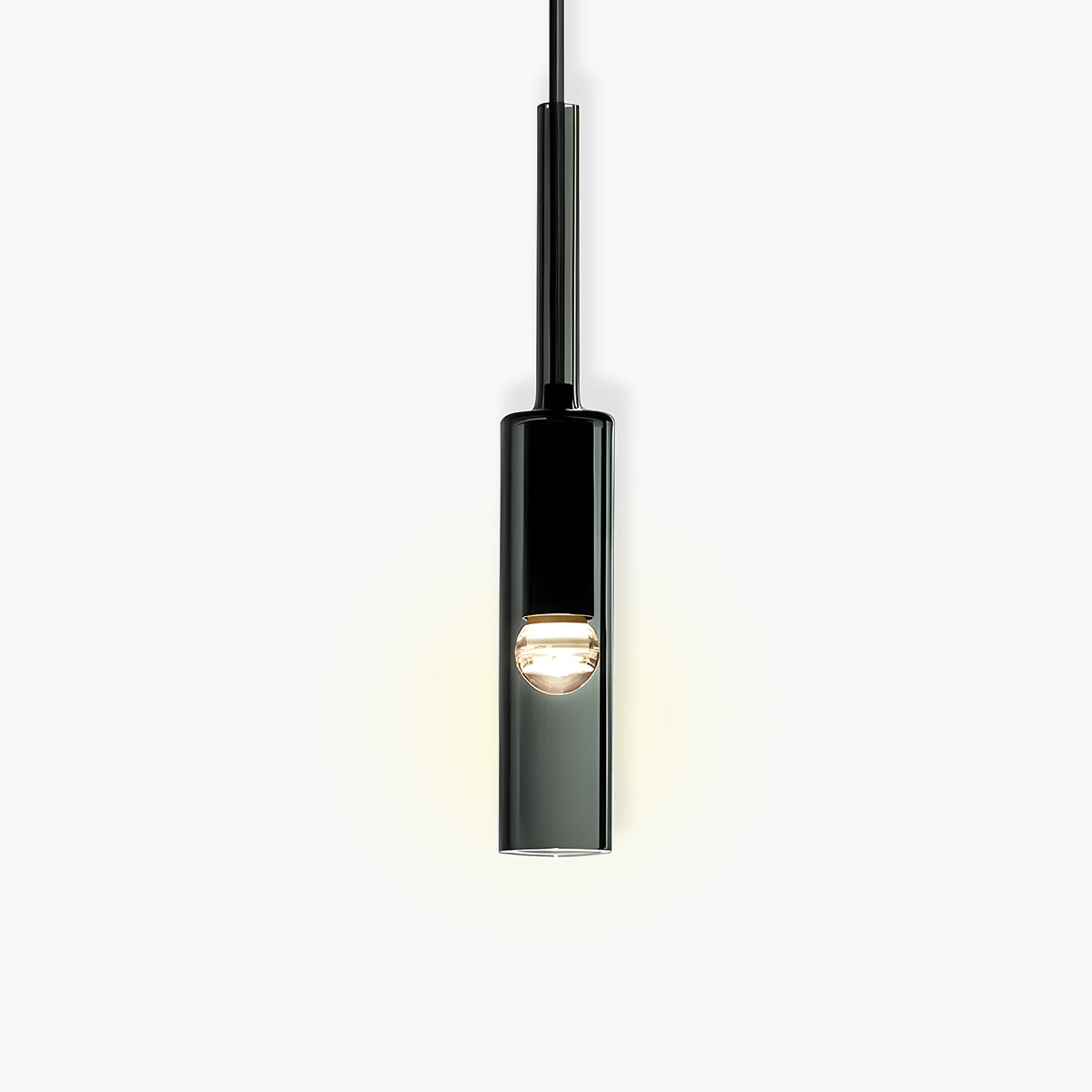Suspension Marque - Lampe Moderne en Verre et Métal avec LED Intégrée