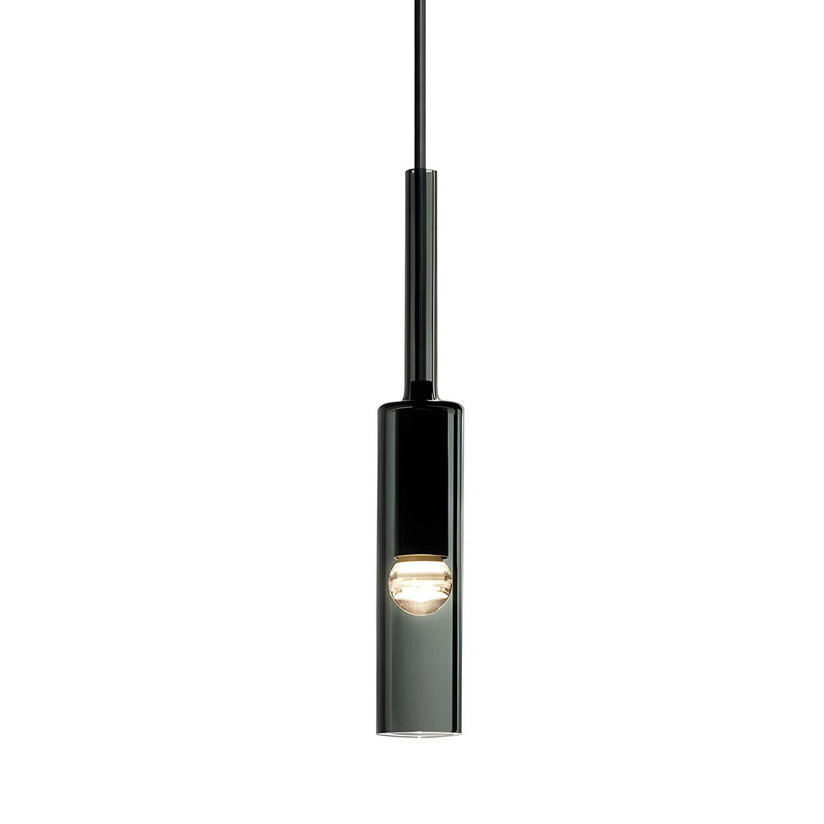 Suspension Marque - Lampe Moderne en Verre et Métal avec LED Intégrée