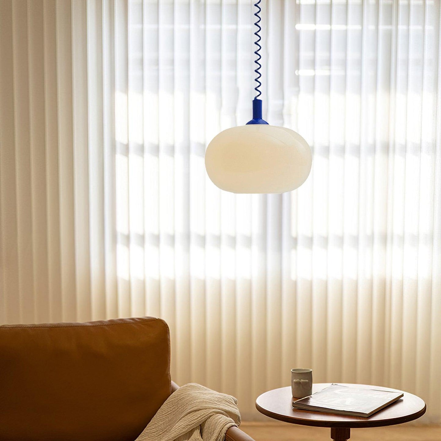 Suspension Macaron Spring - Design Coloré et Élégant, LED ou Ampoule Edison, Idéale pour Cuisine et Salon