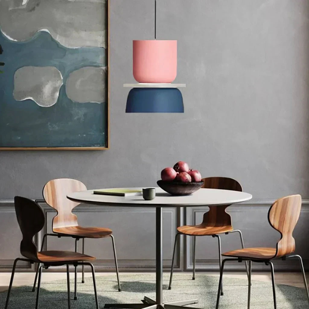 Suspension Moderne en Acrylique – Design Coloré avec Éclat Nordique