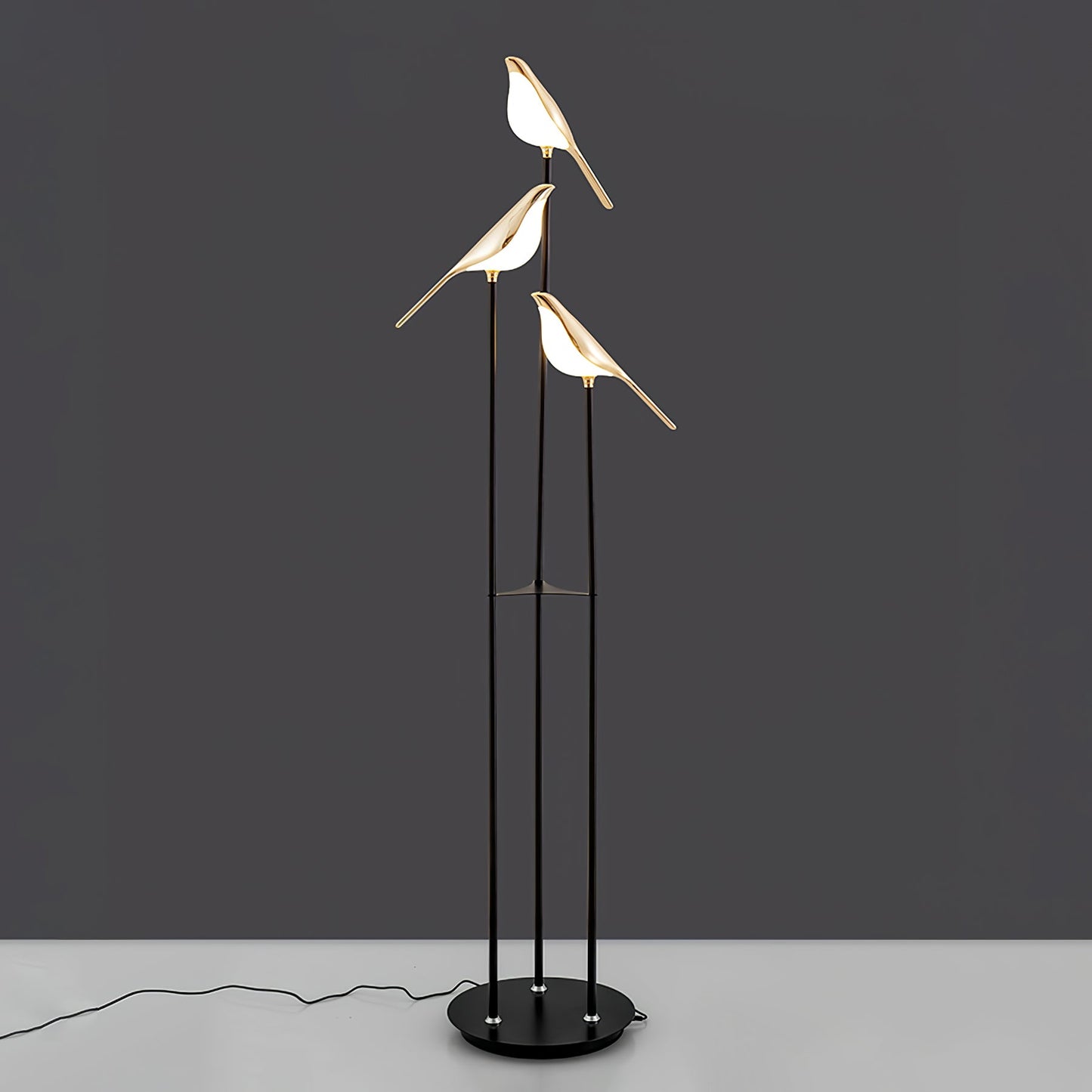 Lampe Magpie Perch - Élégance Naturelle, Design Moderne, LED Intégrée, Stehlampe ou Lampe de Table
