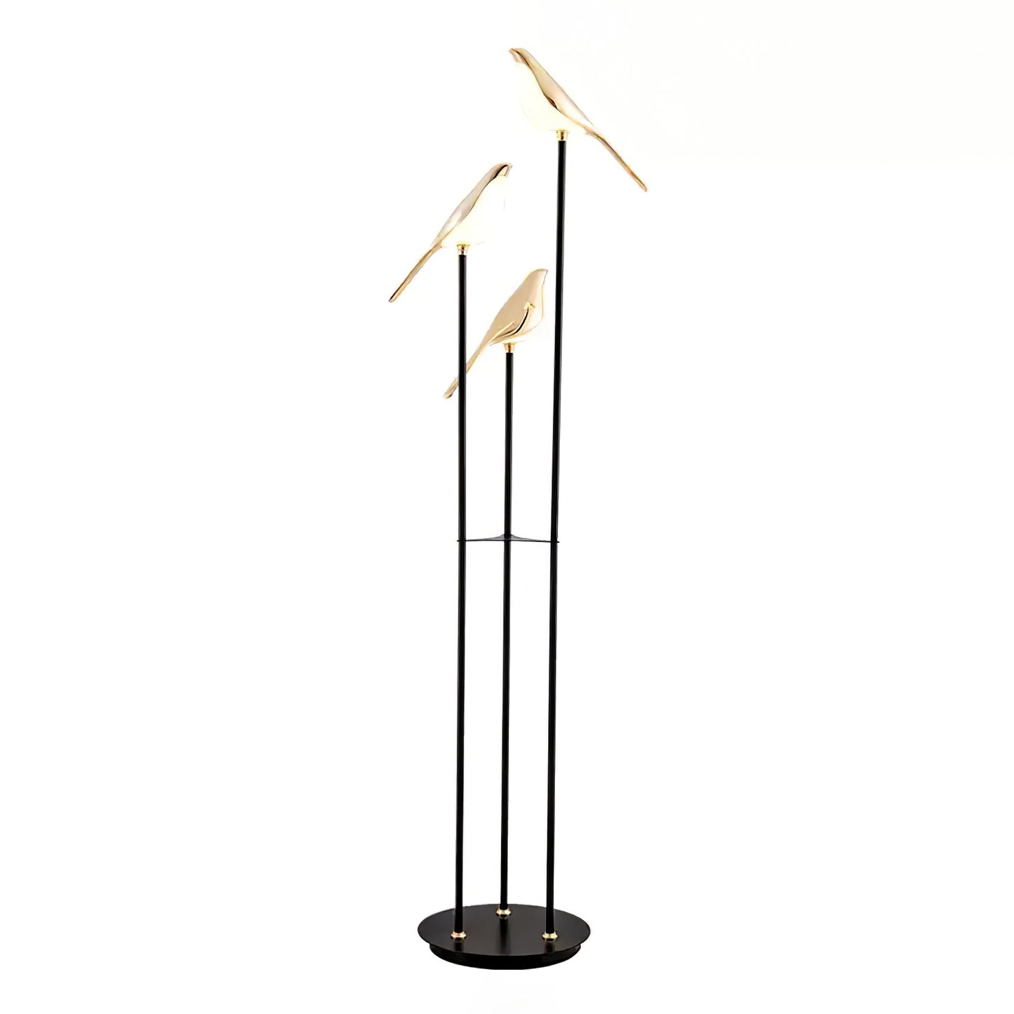 Lampe Magpie Perch - Élégance Naturelle, Design Moderne, LED Intégrée, Stehlampe ou Lampe de Table