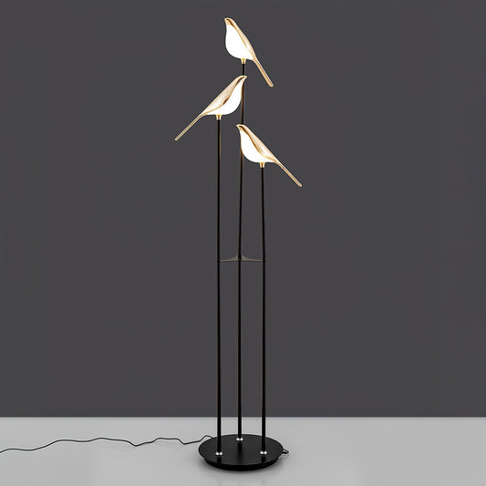 Lampe Magpie Perch - Élégance Naturelle, Design Moderne, LED Intégrée, Stehlampe ou Lampe de Table