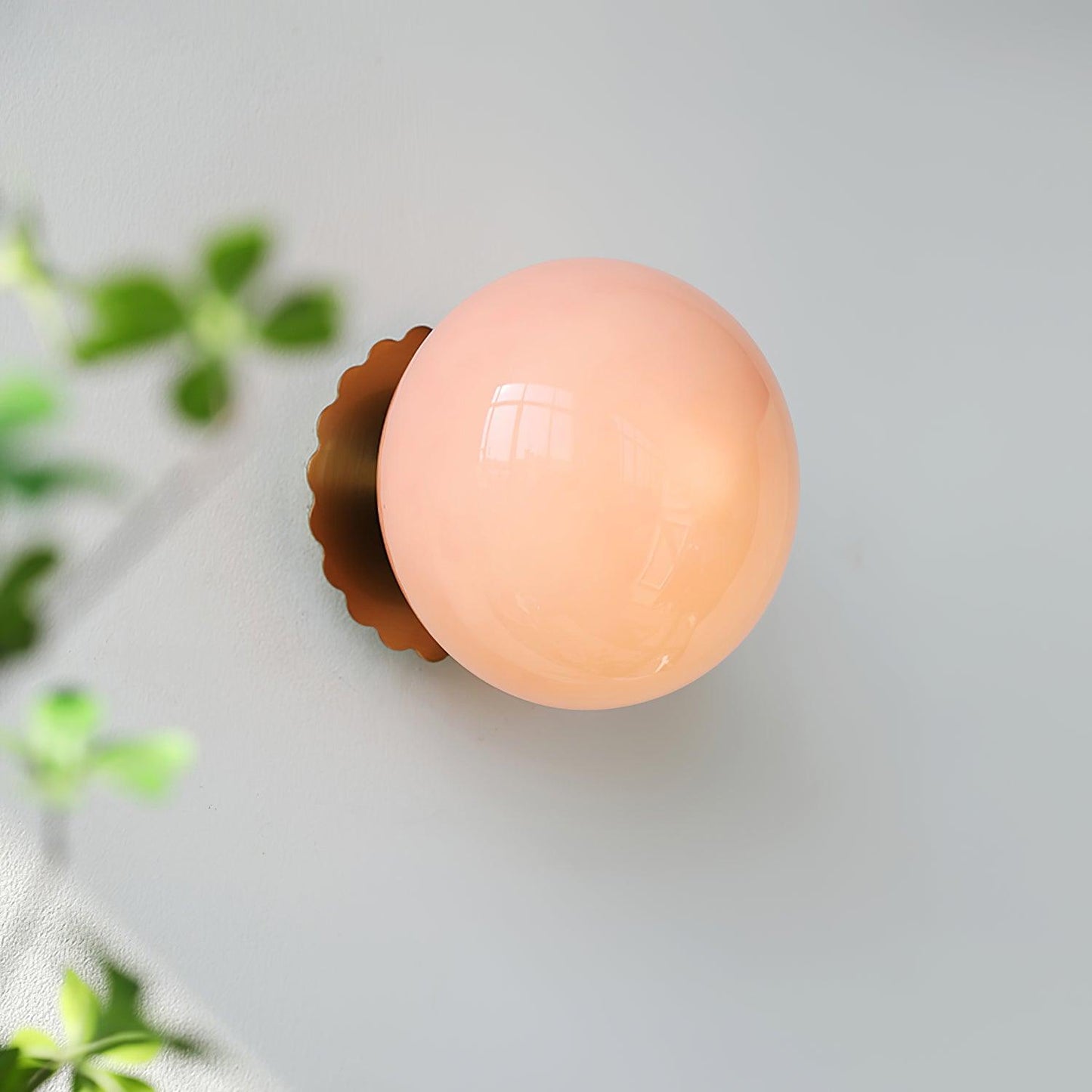 Lampe Moderne en Métal et Verre Rose - Éclairage LED avec Base E27