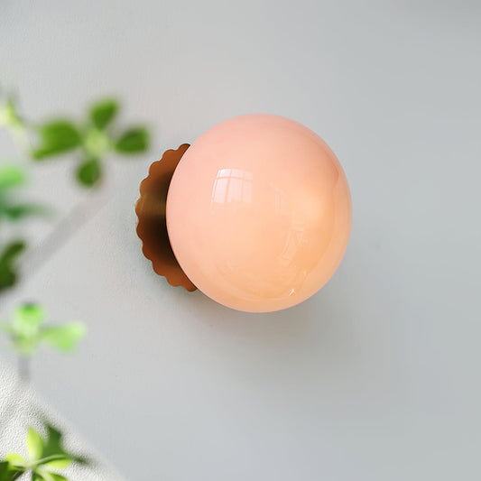 Lampe Moderne en Métal et Verre Rose - Éclairage LED avec Base E27