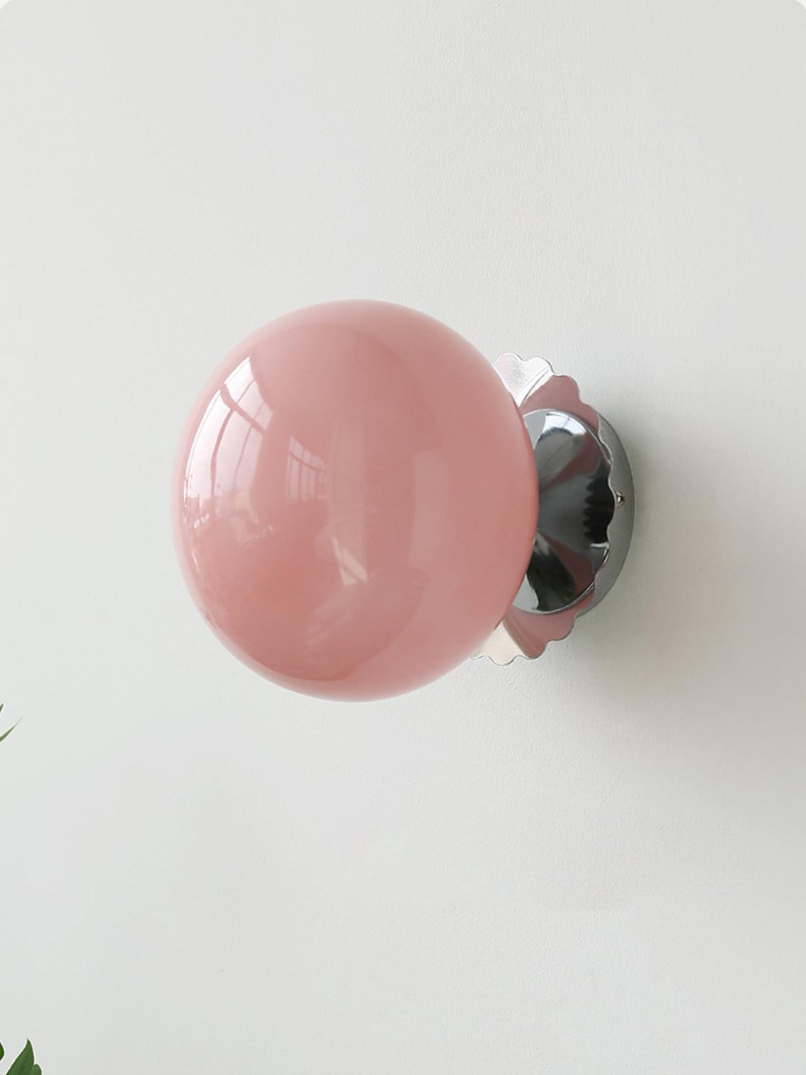 Lampe Moderne en Métal et Verre Rose - Éclairage LED avec Base E27