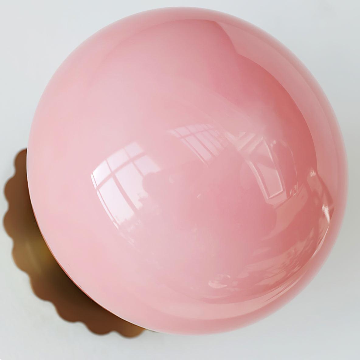 Lampe Moderne en Métal et Verre Rose - Éclairage LED avec Base E27