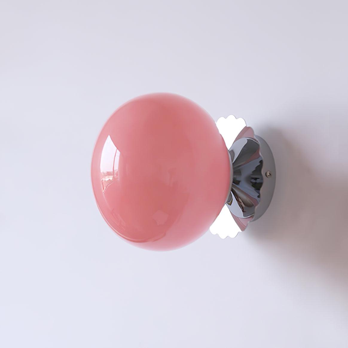 Lampe Moderne en Métal et Verre Rose - Éclairage LED avec Base E27