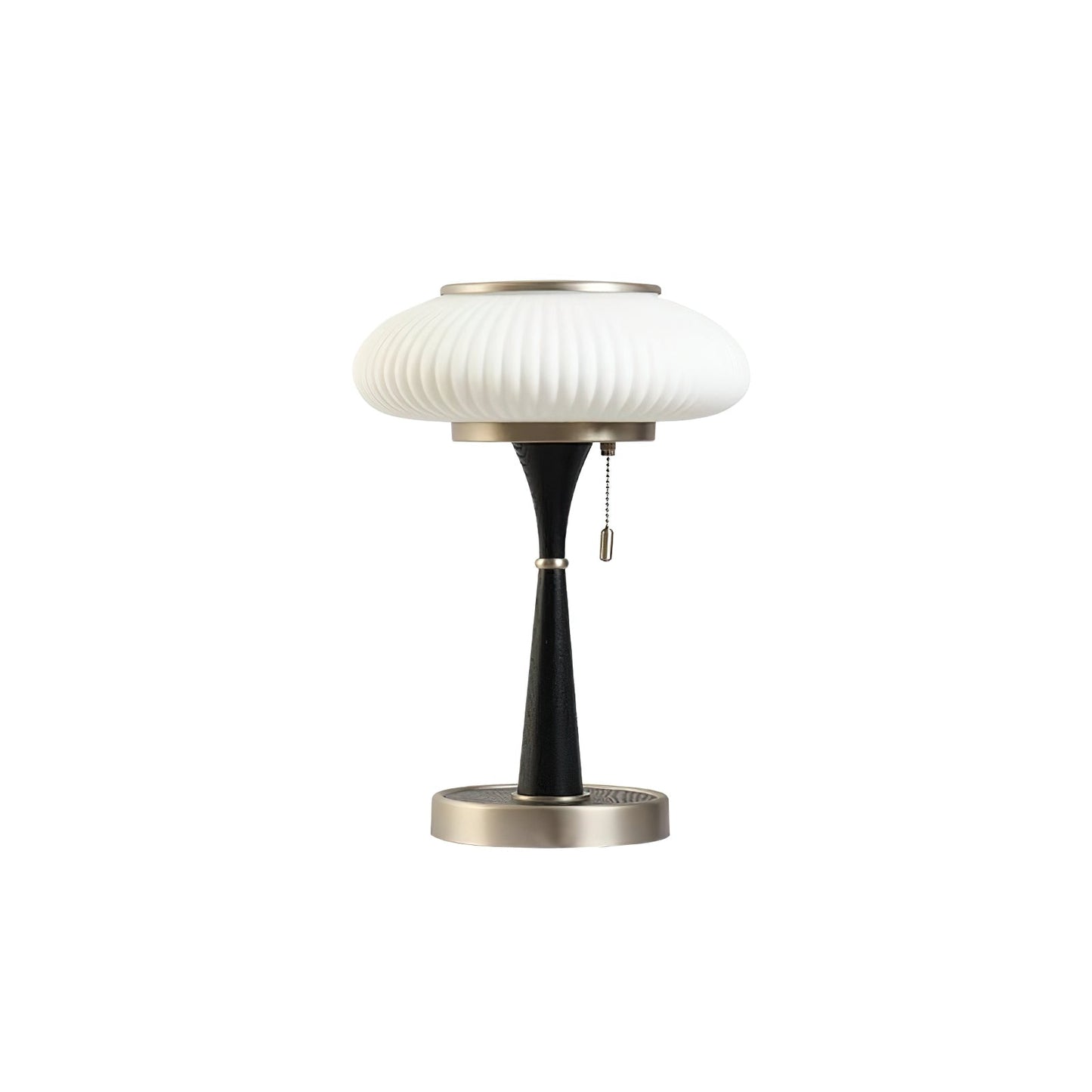 Lampe de Table Matsutake - Design Organique avec Base en Métal, Bois et Verre