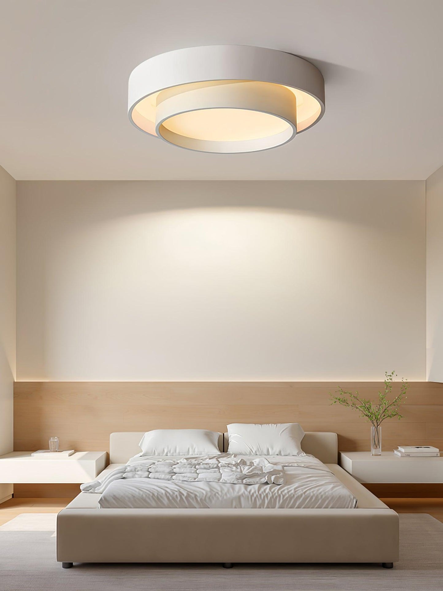 Plafonnier Moderne à LED - Design Cylindrique Élégant et Intégré