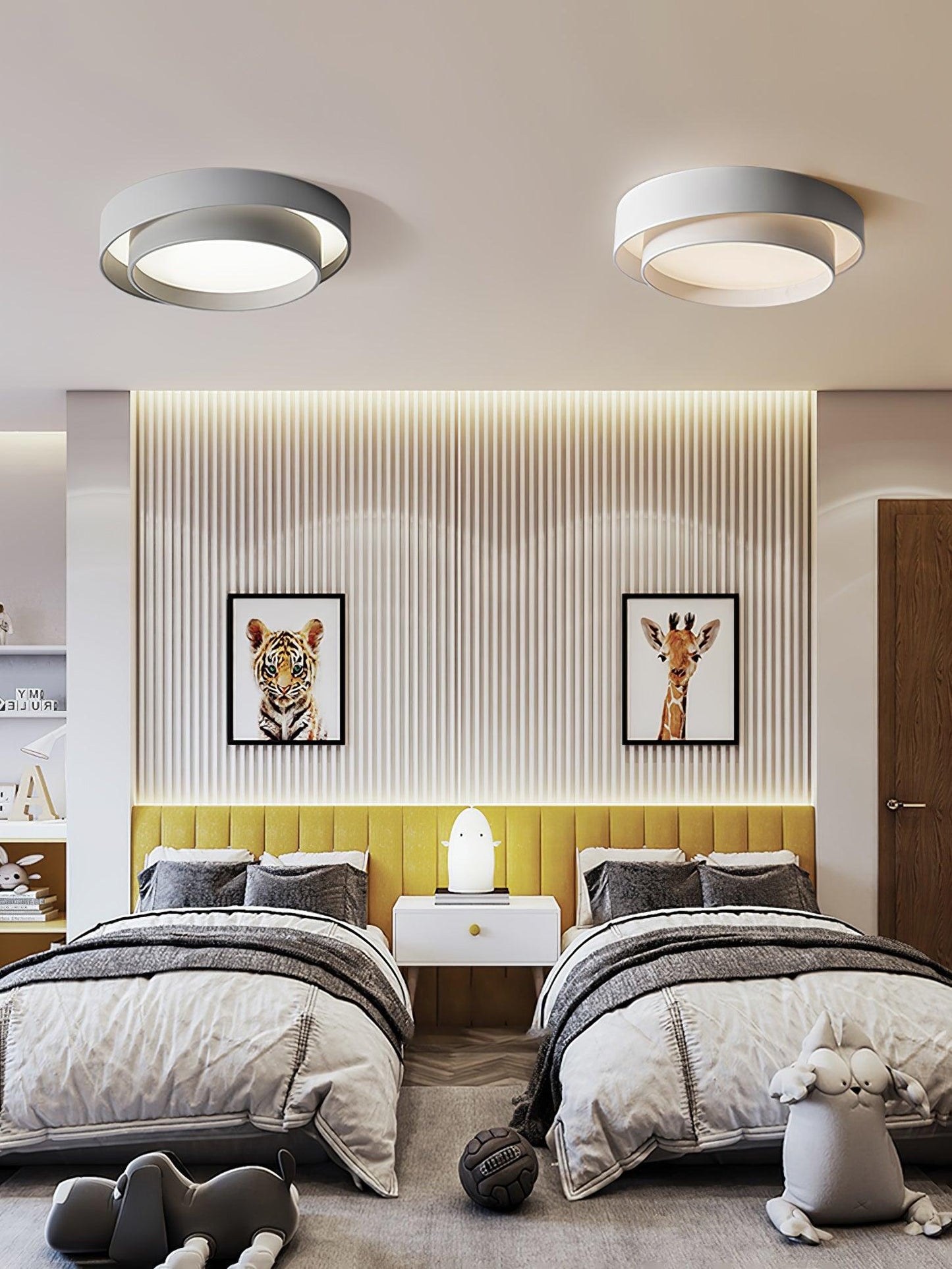 Plafonnier Moderne à LED - Design Cylindrique Élégant et Intégré