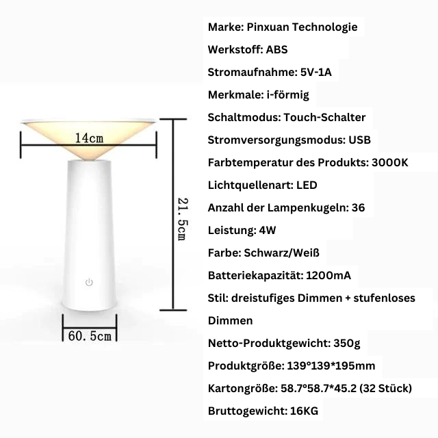 Lampe de Table Sans Fil Remoteglo - Commande à Distance et Design Élégant