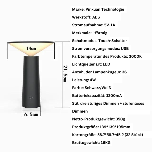 Lampe de Table Sans Fil Remoteglo - Commande à Distance et Design Élégant