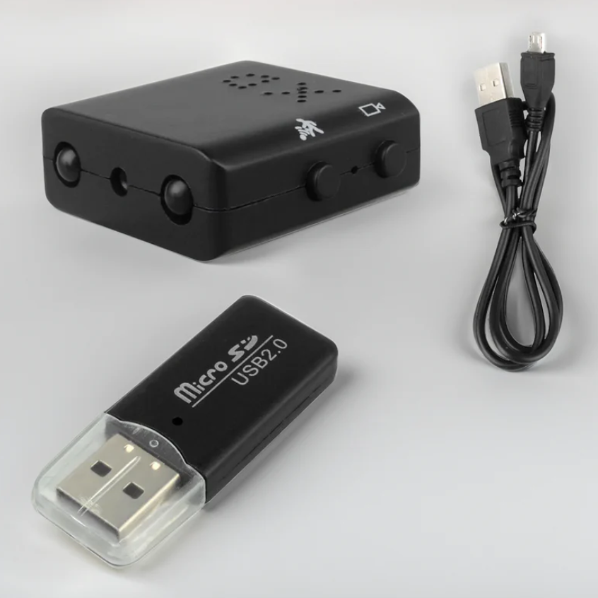 Micro Caméra de Sécurité HD avec Audio – Idéale pour la Maison et le Bureau