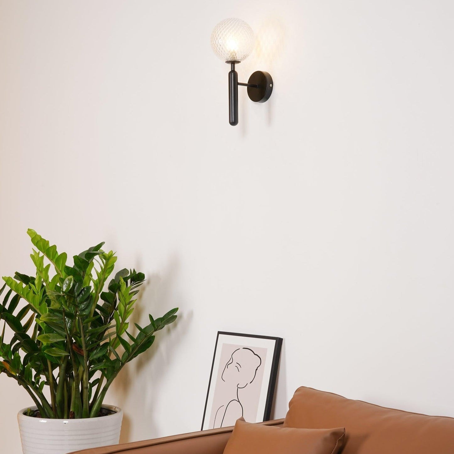 Lampe Scandiluxe LED – Design Minimaliste en Laiton et Verre pour Intérieur