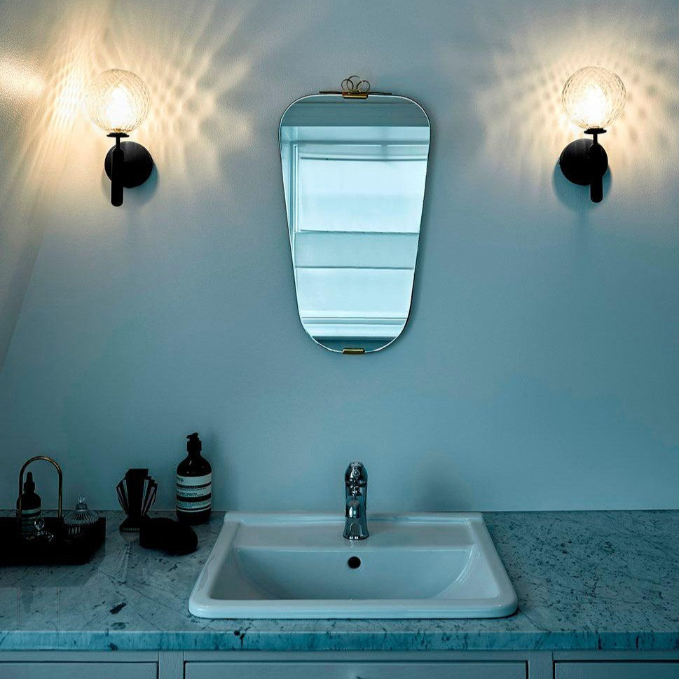 Lampe Scandiluxe LED – Design Minimaliste en Laiton et Verre pour Intérieur