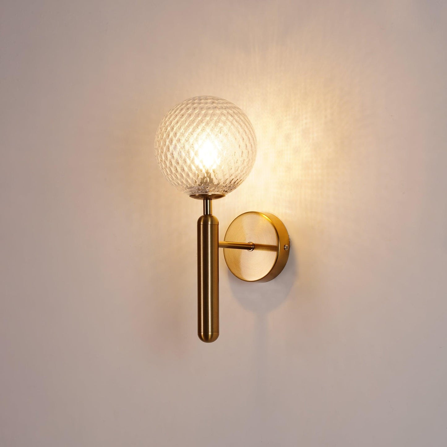 Lampe Scandiluxe LED – Design Minimaliste en Laiton et Verre pour Intérieur